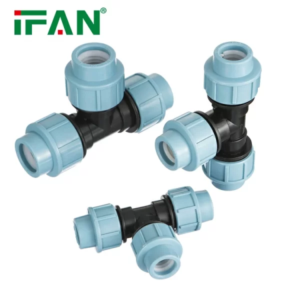 Raccords en T à compression en PP ISO 4427 - 图片 3