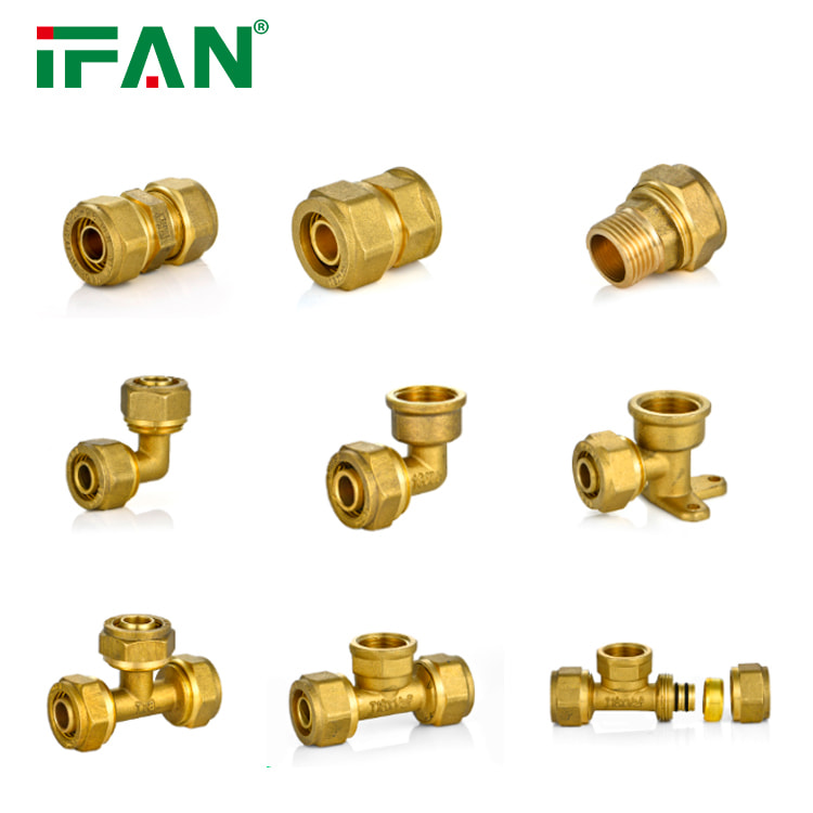 Raccords Compression Laiton Pour Conduites Frein 3/16 - Lot De 5, Filetage 3/8-24, Pour Freinage Hydraulique