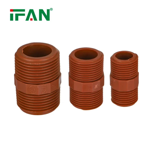 Raccords de tuyauterie PPH Mamelon EN ISO 15494