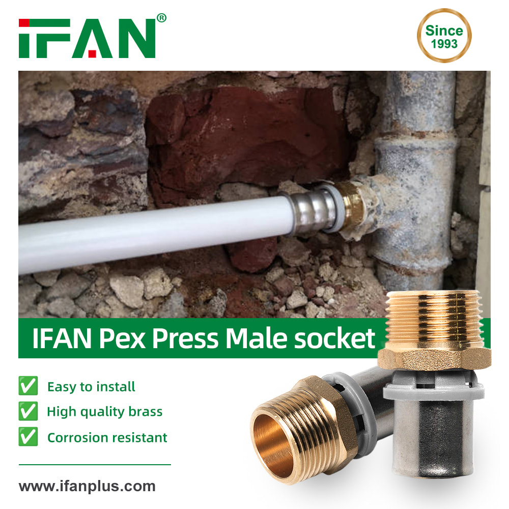 raccord à sertir PEX en laiton IFAN