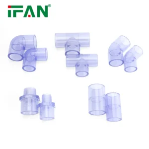 tube transparent en PVC avec manchons
