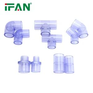 raccords et tuyaux en PVC transparent