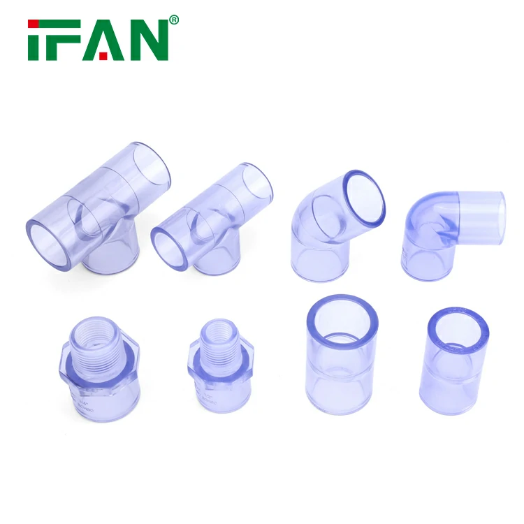 raccords et tuyaux en PVC transparent