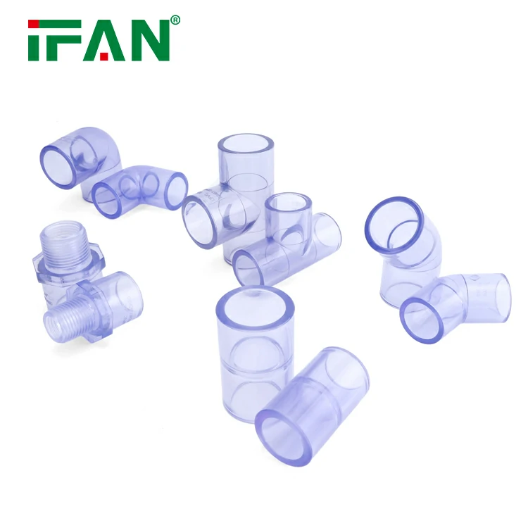 raccord à coller en PVC-U transparent